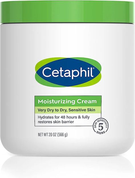 Cetaphil Body Moisturizer, Hydrating Moisturizing Cream for Dry to Very Dry, Sensitive Skin, NEW 20 oz, Fragrance Free, Non-Comedogenic, Non-Greasy. Cetaphil Moisturizer, Cetaphil Moisturizing Cream, B5 Vitamin, Natural Hydration, Cream For Dry Skin, Skin Dryness, Body Moisturizers, Dry Sensitive Skin, Hydrating Cream