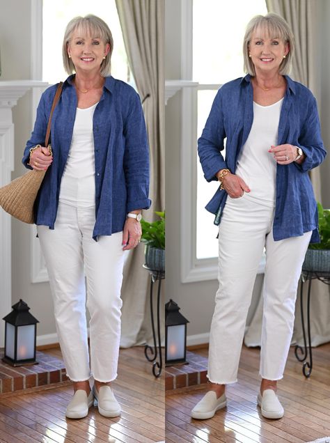 Best Summer Outfits, Outfits For Women Over 50, 60 Outfits, Summer Outfits For Women, Over 60 Fashion, Cool Summer Outfits, Outfit Formulas, Ageless Style, 60 Fashion