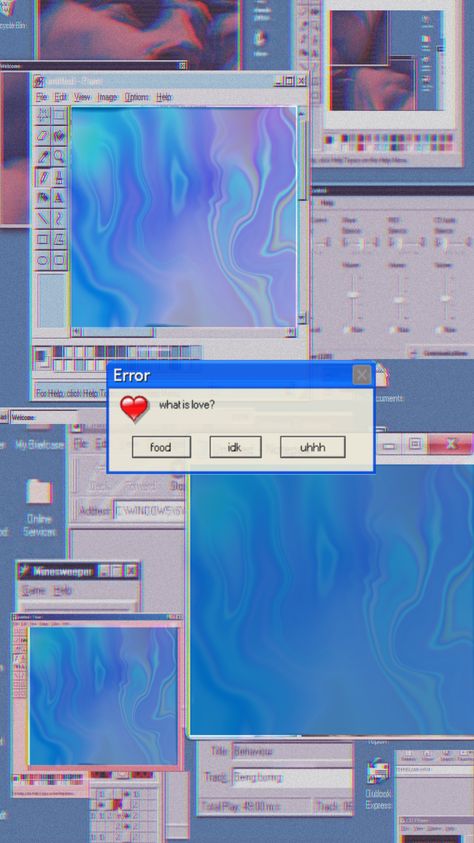 Error Pop Up Aesthetic, Computer Astethic Wallpaper, Computer Pfp Aesthetic, Error Aesthetic Wallpaper, Retro Internet Aesthetic, Breakcore Aesthetic Wallpaper, Internetcore Wallpaper, Windows Error Aesthetic, Y2k Computer Aesthetic