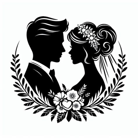 Silhouette Cameo Projects Beginner, Brother And Sister Tattoo Ideas, African Portraits Art, Sister Tattoo Ideas, Relationship Drawings, Flower Stencil Patterns, Wedding Symbols, Easy Disney Drawings, Wedding Card Frames