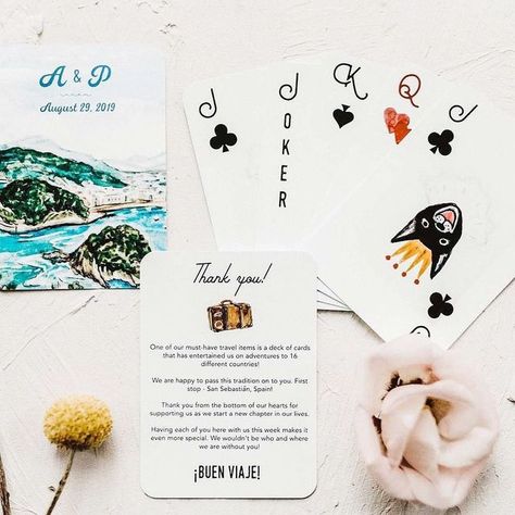 Hand Typography, Custom Playing Cards, Custom Deck Of Cards, Watercolor Card, Handmade Font, Welcome Bags, Wedding Favors For Guests, Custom Watercolor, Card Illustration