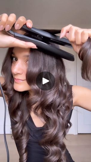 Curling your hair with the a straightener has really never looked this easy. 🖤  @anisasojka  #ghdchronos #ghdhair #ghd #hairgoals #ghdsouthafrica #curls | ghd | ghd · Original audio Brianna Joye, Way To Curl Your Hair, Hair With A Straightener, Curling Your Hair, Curls With Straightener, Curl Hair With Straightener, Office Hairstyles, Ghd Hair, Awesome Hairstyles