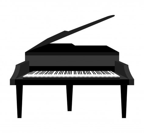 Classical grand piano illustration | Free Vector #Freepik #freevector #music #graphic #piano #sound Piano Vector, Piano Illustration, World Music Day, Recording Studio Design, Recording Studio Home, Music Words, Music Coloring, Vector Icons Illustration, Home Studio Music