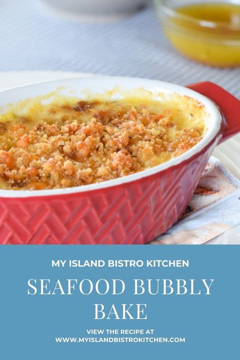 Seafood Bubbly Bake, Seafood Bubbly Bake Recipe, Scallop Bubbly Bake, Seafood Bake Recipes, Seafood Casserole Recipes Baked, Subway Seafood Sensation Recipe, Haddock Baked, Baked Seafood Casserole, Seafood Casserole Recipes