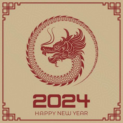 Chinese New Year 2024, Zodiac Years, Tree Saw, Wedding People, Heart Tree, Happy Chinese New Year, Logo Banners, Year Of The Dragon, Cityscape Photos