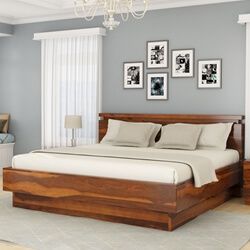 Simple Wood Bed Frame, Simple Bed Designs, Platform Bed Designs, King Size Platform Bed, Wood Bed Design, Wood Platform Bed Frame, Bed Frame Design, Wooden Bed Design, Modern Platform Bed