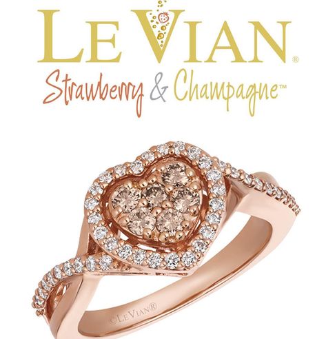 Le Vian Jewelry on Instagram: “Love hearts?  This style beats with the luscious combination of Strawberry #gold and natural color #champagnediamonds #LeVian #Jewelry…” Levian Jewelry Kay Jewelers, Levian Chocolate Diamonds Rings, Kay Jewelers Rings, Le Vian Jewelry, Jewelry Vault, Levian Chocolate Diamonds, Chocolate Diamond Ring, Levian Jewelry, Heart Rings