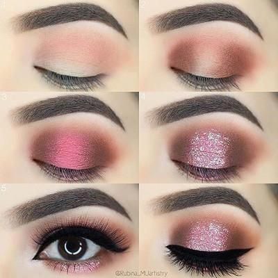 Make Up Designs, Make Up Studio, Makeup Tip, Dipbrow Pomade, Pink Eye Makeup, Eye Makeup Steps, Makijaż Smokey Eye, Makeup Step By Step, Makeup Eyes