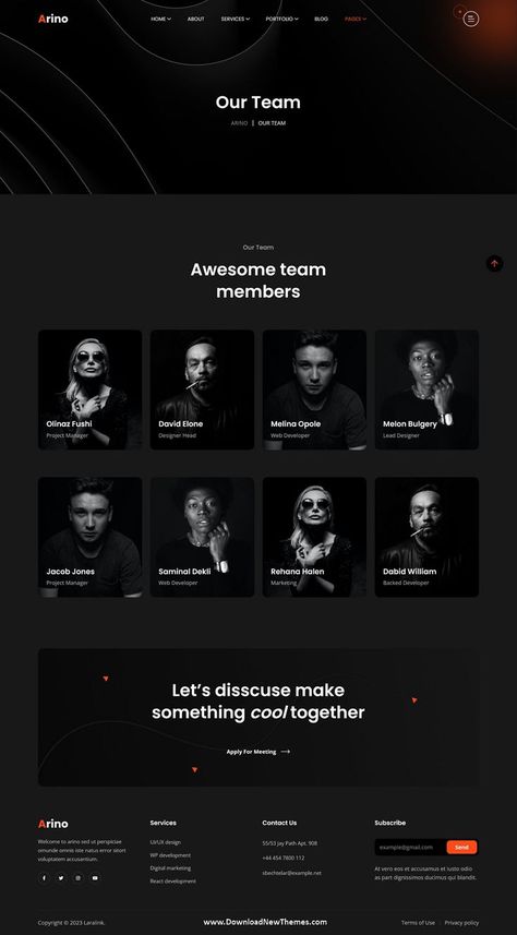 Arino - Creative Agency WordPress Theme Modern Web Design Trends, Web Developer Portfolio, Personal Website Design, Creative Agency Website, Personal Website Portfolio, Marketing Agency Website, Website Design Inspiration Layout, Agency Website Design, Website Company