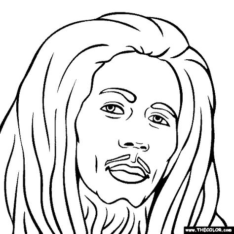 Bob Marley Coloring Page | Bob Marley Coloring Bob Marley Drawing Easy, Bob Marley Drawing, Bob Marley Desenho, Bob Marley Dibujo, Bob Marley Art Draw, Bob Marley Sketch, Drawing Outlines, Bob Marley Line Art, Bob Marley Painting Easy