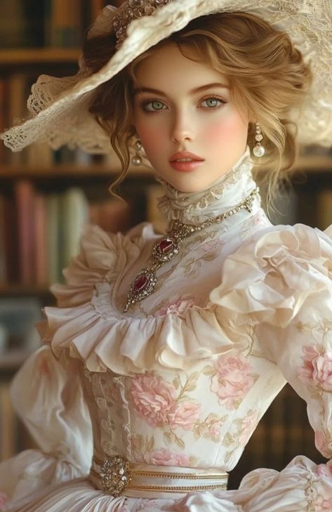 Victorian Era Dresses, Best Wedding Guest Dresses, Period Dress, Chique Outfits, Victorian Women, Vintage Style Dresses, Historical Dresses, Pink Outfits, Look Vintage