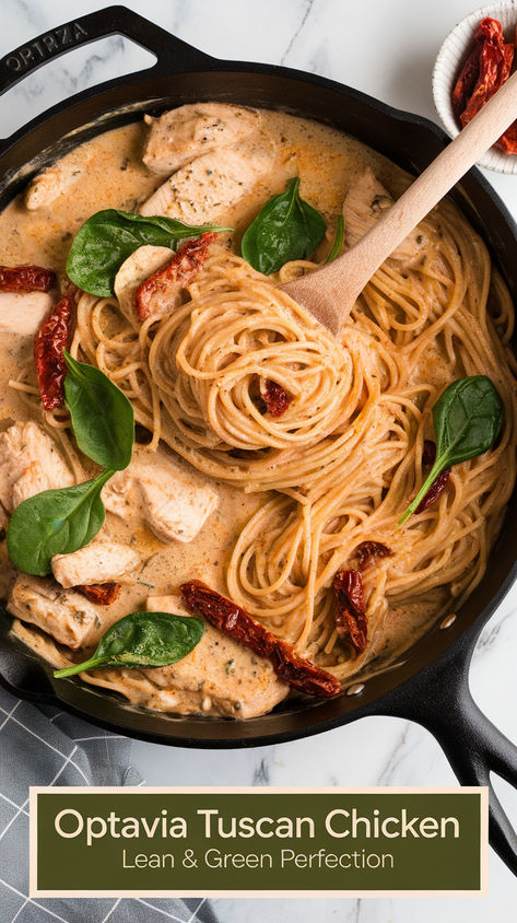 🍝 Keto-friendly Tuscan chicken with spaghetti squash - the perfect lean and green meal! Family-approved Optavia recipe that's creamy, satisfying and program compliant. #OptaviaTuscanChicken #LeanAndGreenMeals Optavia Instant Pot Recipes, 5 In 1 Optavia Recipes, Optavia Lean And Green Pork Chop Recipes, Easy Lean And Green Meals Optavia 5&1 Chicken, Optavia Chicken Crockpot Recipes, Optivia Chicken Recipes, Optavia Lean And Green Recipes 5&1 Palmini Noodles, Optivia 5 And 1 Recipes Lean And Green Easy, Belle Vitale Recipes