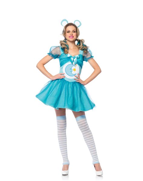 Bedtime Bear Carebear, Care Bear Onesie, Care Bears Halloween Costume, Bedtime Bear, Party City Costumes, Care Bear Party, Movie Halloween Costumes, Bear Halloween, White Costumes