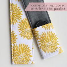 Camera Strap Tutorial, with pocket for lens cap. - lots of other great sewing tutorials too. Camera Strap Tutorial, Travel Things, Foto Tips, Lens Cap, Camera Strap, Travel Stuff, Learn To Sew, Diy Projects To Try, Sewing Bag