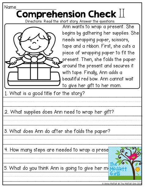 Comprehension Checks And TONS Of Other Great Printables Christmas Reading Comprehension, Free Reading Comprehension Worksheets, 2nd Grade Reading Worksheets, 1st Grade Reading Worksheets, 2nd Grade Reading Comprehension, First Grade Reading Comprehension, Reading Comprehension Kindergarten, Third Grade Reading, 2nd Grade Worksheets