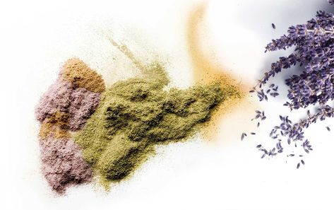 Formulating Skincare, Natural Body Powder, Lavender Powder, Lavender Leaves, Plant Bud, Dusting Powder, Coffee Bean Grinder, Powder Recipe, Dried Herbs