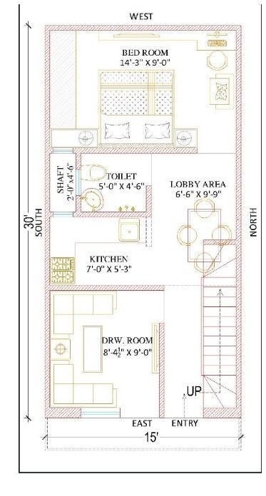 20 X 30 Floor Plan Layout 1 Bedroom, 30x15 House Plans, 17×30 House Plan, 15 X 45 House Plans, 15 X 30 House Plans, 17×35 House Plan, 15x30 House Plans 2bhk, 15×45 House Plan, 15×35 House Plan