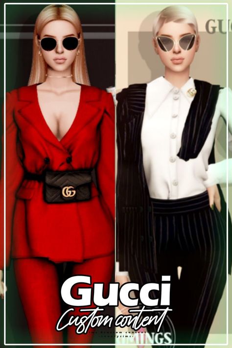 sims 4 gucci Sims 4 Gucci Cc, Sims 4 Gucci, Female Sims, Sims 4 Gameplay, Sims 4 Cc Furniture, Best Sims, Blazer Set, Ts4 Cc, Time To Go