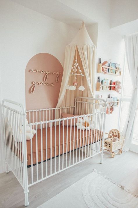 Decorating Nursery, Nursery Tour, Baby Room Themes, Girl Nursery Room, Nursery Room Design, Baby Room Inspiration, Dream Nurseries, Nursery Room Inspiration