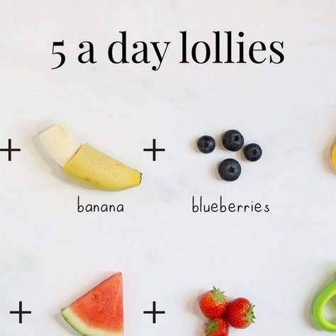 Annabel Karmel on Instagram: "5-A-DAY LOLLIES 🍭🍓🍌🥝🍉⁠
⁠
Once you try this ice lolly hack there’s no turning back! ❄️⁠
⁠
Freeze your way to your 5-a-day with these delicious ice lolly recipes that sneak in the nutrients while packing a real taste punch 🥊⁠
⁠
Blueberry & Banana Yoghurt lolly 🫐🍌⁠
---⁠
50g Blueberries⁠
50g banana, sliced ⁠
50g plain yoghurt ⁠
⁠
Put the blueberries, banana and yoghurt into a jug and blend until smooth using a stick blender. Pour into 4 mini lolly moulds and freeze for 6 hours ⁠
⁠
Kiwi & Avo Yoghurt lolly 🥝🥑⁠
---⁠
50g Kiwi, ⁠
50g Avocado⁠
50g plain yoghurt⁠
⁠
Put the kiwi, avocado and yoghurt into a jug and blend using a stick blender until smooth, Pour into 4 mini lolly moulds and freeze for 6 hours. ⁠
⁠
Watermelon & Strawberry Yoghurt lolly🍉🍓⁠
---⁠
7 Yoghurt Lollies, Lolly Recipes, Ice Lolly Recipes, Strawberry Yoghurt, Stick Blender, Watermelon Strawberry, Ice Lolly, Banana Blueberry, A Stick