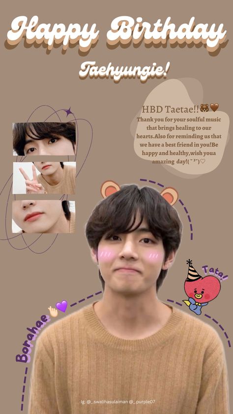 Birthday Story Poster Bts V Birthday Edit Photo, Tae Birthday Edit Photo, Happy Birthday Taehyung Edit Photo, Taehyung Birthday Edit Photo, Bts V Birthday Photo, Bts V Happy Birthday Edit, Bts V Birthday Edit, Tae Birthday Edit, V Birthday Video