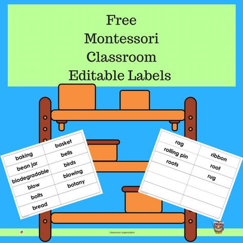 Editable Labels Free, Cubby Labels, Class Labels, Montessori Elementary, Montessori Lessons, Welcome To School, Montessori Preschool, Classroom Labels, Montessori Classroom