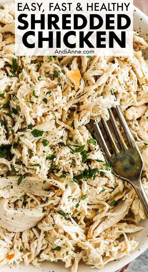 This shredded chicken recipe is a must-try for anyone who loves delicious, easy-to-make meals. Chicken breasts can be cooked in a slow cooker, instant pot or on the stove until they are tender and juicy. How To Cook Chicken Breast On Stove, Chicken Breast On Stove, Slow Cook Chicken, Slow Cooked Chicken Breast, Easy Protein Sources, Shredded Chicken Recipe, Meals Chicken, Easy Shredded Chicken, Cheap Easy Meals