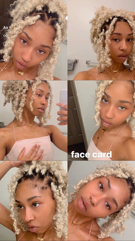 Short Blonde Butterfly Locs, Platinum Blonde Butterfly Locs, Blonde Butterfly Locs Black Women, Butterfly Locs Blonde, Blonde Butterfly Locs, Bratz Hair, Butterfly Locs, Natural Hair Short Cuts, Short Locs Hairstyles