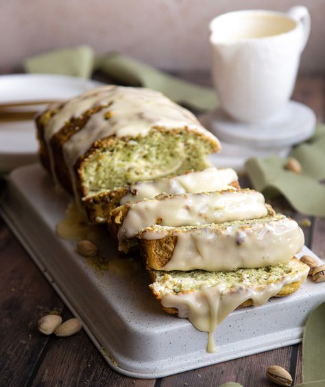 Pistachio Pound Cake, Perfect Pound Cake Recipe, Pound Cake With Cream Cheese, Pistachio Bread, Lorann Oils, Cream Cheese Swirl, Moist Pound Cake, Measuring Flour, Cheese Pound Cake