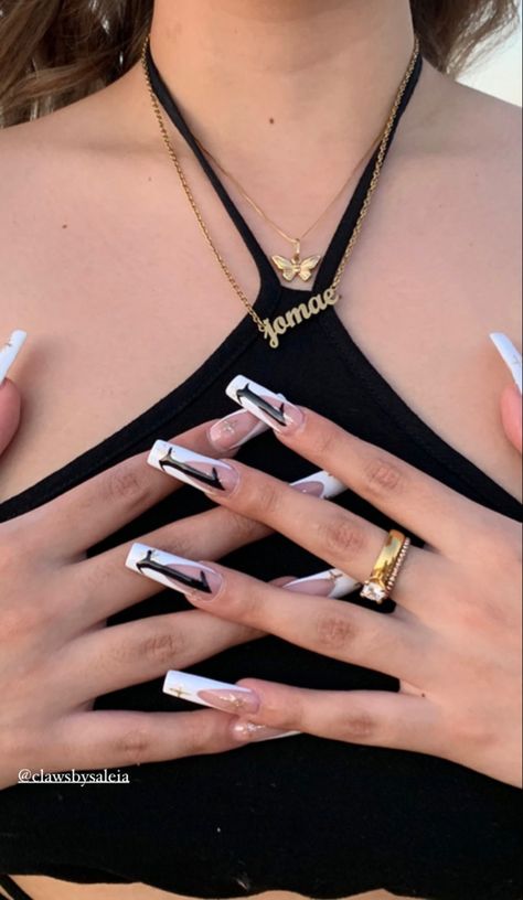 111 nail inspiration 
instagram insta acrylics 111 Nails, Euphoria Nails, Birthday Nails, French Tip Nails, Nail Inspo, Nails Inspiration, Nail Designs, Nails