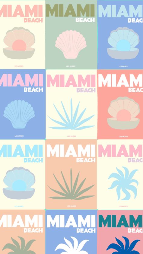 #miami #miamibeach #florida #aesthetic #wallpaper #background #miamiaesthetic #art Florida Aesthetic Wallpaper, Maimi Beach, Florida Aesthetic, Miami Night, Scrapbook Book, Preppy Wallpaper, Miami Vice, Beach Wallpaper, Florida Usa