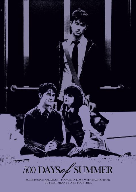 500 Days Of Summer Poster Vintage, 500days Of Summer Poster, Alternative Film Posters, Graphic Movie Posters, Pen15 Poster, Movie Posters Bedroom, One Day Movie Poster, Vintage Movie Posters Aesthetic, Movie Posters Room Decor