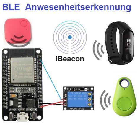 Bluetooth iBeacon / iTag BLE Präsenz Schalter Projets Raspberry Pi, Esp8266 Projects, Pi Computer, Esp8266 Arduino, Smartphone Fotografie, Arduino Programming, Arduino Robot, Iot Projects, Robotics Projects