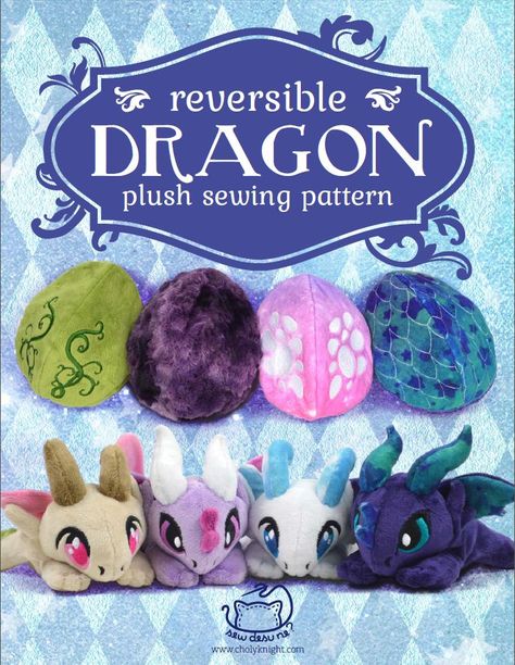 Reversible Dragon Plush Dragon folds into an egg Choly Knight, Wyvern Dragon, Sewing Templates, Wings Of Fire Dragons, Dragon Crafts, Cute Sewing Projects, Pattern Hack, Animal Sewing Patterns, Plushie Patterns