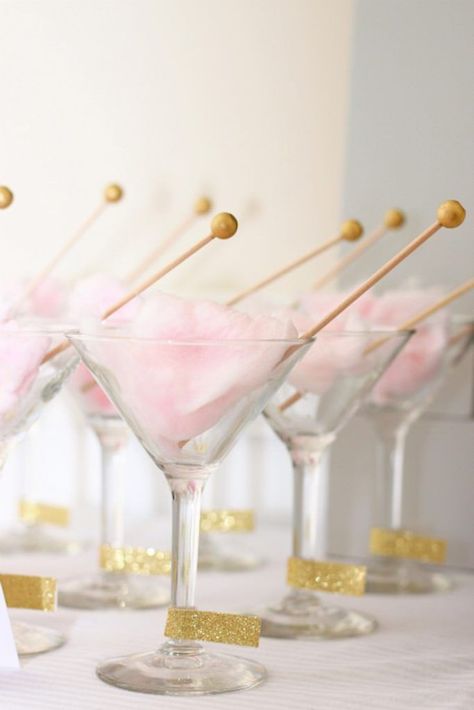 Cotton Candy Martini Glasses, Wedding decoration ideas, Wedding decorations on a budget, DIY Wedding decorations, Rustic Wedding decorations, Fall Wedding decorations #weddingplanning #diywedding #diyhomedecor Cotton Candy Martini, Crafty Cocktails, Cotton Candy Cocktail, Cotton Candy Wedding, Drinks Reception, Candy Cocktails, Champagne Party, Pink Cloud, White Russian