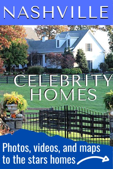 Nashville Celebrity Homes - photos, videos, and maps to the stars' homes in and around Nashville, Tennessee! via @LynnetteWalczak Nashville Tennessee Vacation, Nashville Tours, Brentwood Tennessee, Nashville Map, Nashville Vacation, Houston Houses, Living In Nashville, House Star, Franklin Tennessee