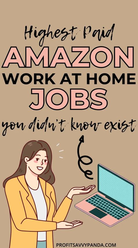 15 Hidden Amazon Work-From-Home Jobs for 2024 – #8 Will Surprise You! Making Money Online From Home, Work From Home Side Hustle, Ideas To Make Money From Home, Ways To Make Money From Home, How To Make Money On Amazon, How To Make Extra Money From Home, How To Make Extra Money, Ways To Make Money At Home, How To Make Money Online