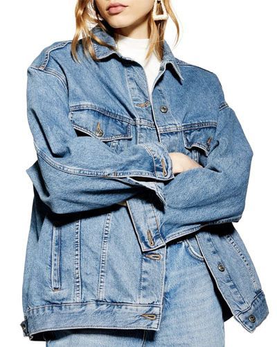 Oversize Denim Jacket, Jean Jacket Outfits, Fashion Jackson, Outfit Jeans, Oversized Denim Jacket, Cropped Denim Jacket, Denim Details, Denim Jacket Women, Ripped Denim