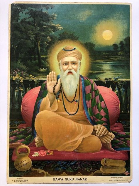 Sikh Art Paintings and Prints India — Art365 Shri Guru Nanak Dev Ji, Temple Wallpaper, Golden Temple Wallpaper, Guru Nanak Photo, Sikh Art, Guru Nanak Wallpaper, Guru Nanak Dev Ji, Vintage Art Paintings, Nanak Dev Ji