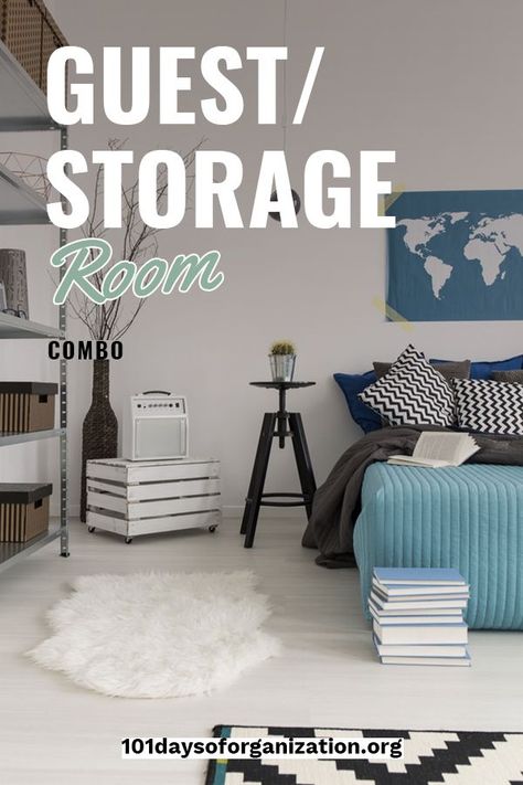 Making the most of the space in your house isn't always easy. But, we have a great solution. We can help you organize a guest/storage room combo. These tips make the most of a room that rarely gets used. You might be surprised at how much you can store in a spare bedroom. Take a look by reading on. #guestbedroom #storagesolutions #gueststorageroom Room Clothes Storage Ideas, White Clothing Rack, Clothes Storage Ideas, Multipurpose Guest Room, Guest Room Storage, Room Clothes, Small Guest Room, Craft Storage Organization, Apartment Storage