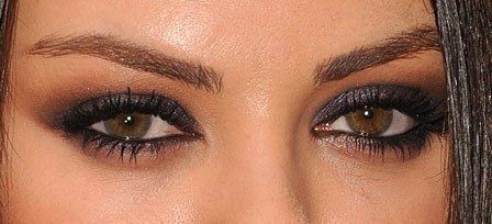 Mila Kunis Eyes, Mila Kunis Makeup, Mila Kunis Hair, Grey Eyeshadow, Brown Eyed Girls, The Beauty Department, Mila Kunis, Free Product, Black Eyeliner