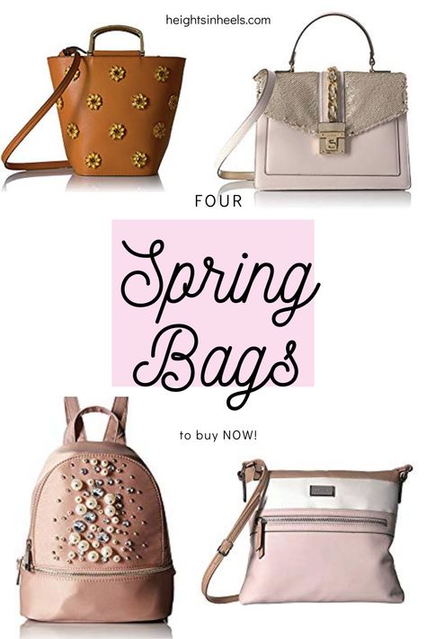 Need a great handbag or purse for spring? Look no further! These bags are beautiful and trendy. Plus, they won't drain your savings! Each at under $75, they will all last you through spring and into summer. These neutral bags will look great with all of your spring outfits. These also link to great outfit ideas for women that are affordable and budget friendly. These should spark some style inspiration for your new Spring outfit ideas 2020! And, they are on amazon! Affordable Fun Spring Bags, Cute Spring Bags For Everyday Use, Cute Bags For Daily Use In Spring, Casual Spring Bags For On-the-go, Spring Handheld Bags For On-the-go, Budget Fashion Outfits, Bags On Amazon, Neutral Bags, Light Pink Backpack