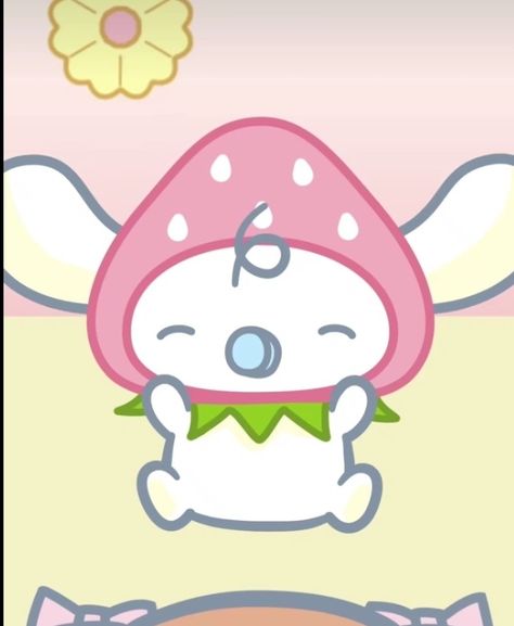 Milk From Sanrio, Milk Sanrio Icon, Milk Sanrio, Sanrio Milk, Sanrio Pfps, Strawberry Cinnamon Rolls, Sanrio Icons, Milk Strawberry, Phone Decoration