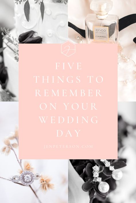 Wedding days can be stressful and hard to remember EVERYTHING! So I've put together 5 top reminders for you that are super important on your wedding day. | Jen Peterson Photography, Northern California Wedding Photographer #fivethingstorememberonyourweddingday #northerncaliforniaweddings #tipsforyourweddingday Wedding Day Reminders, Things To Remember, Northern California Wedding, Plan Your Wedding, California Wedding, On Your Wedding Day, Northern California, Family Portraits, Portrait Photographers