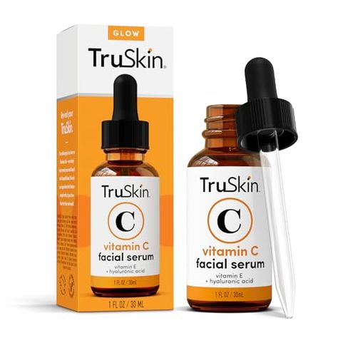 TruSkin Vitamin C Face Serum – Anti Aging Facial Serum with Vitamin C, Hyaluronic Acid, Vitamin E & More – Brightening Serum for Dark Spots, Even Skin Tone, Eye Area, Fine Lines & Wrinkles, 1 Fl Oz Serum For Dark Spots, Vitamin C Face Serum, Anti Aging Face Serum, Anti Aging Facial, Hyaluronic Acid Serum, Brightening Serum, Anti Aging Serum, Even Skin Tone, Face Serum