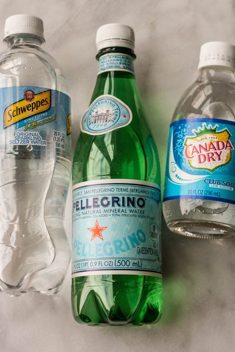 What's the Difference Between Club Soda, Seltzer, and Sparkling Mineral Water? — Word of Mouth Sparkling Mineral Water, Homemade Soda, Natural Mineral Water, Seltzer Water, Agua Mineral, Uses For Coffee Grounds, Carbonated Water, Plant Hacks, Bottled Water