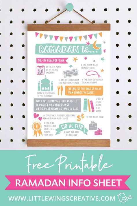 Ramadan Info Sheet for Kids, free printable download. #ramadan #islam Free Ramadan Printables, Ramadan For Kids, Muslim Revert, Islamic Printables, Ramadan Printables, Decoraciones Ramadan, Ramadan Celebration, Ramadan Poster, Ramadan Kids