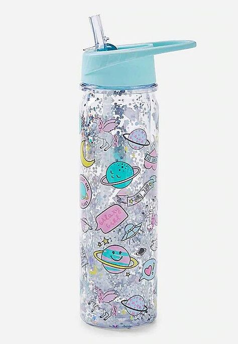 Unicorn Water Bottle, Trendy Water Bottles, Unicorn Fashion, Kawaii Crafts, Cute Water Bottles, Pastel House, Cute Matching, Cute Accessories