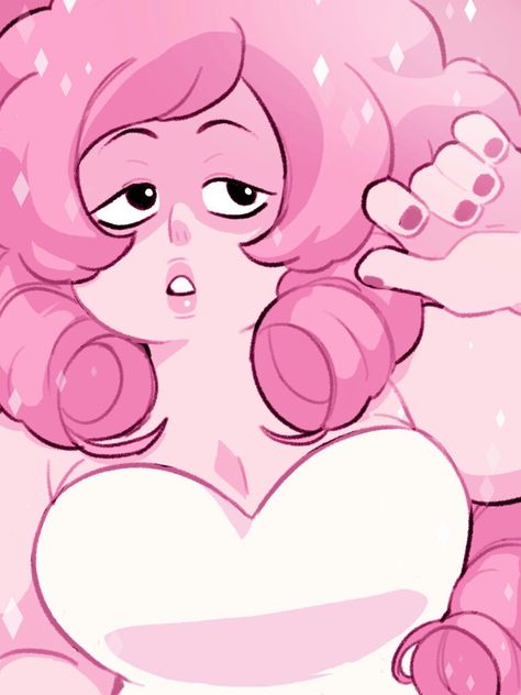 Rose Doodle, Rose Quartz Steven Universe, Pink Diamond Steven Universe, Steven Universe Gem, Fnaf Comics, Creative Profile Picture, Steven Universe Fanart, Universe Art, Space Rock