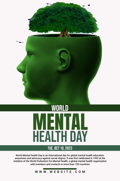 Customize this design with your video, photos and text. Easy to use online tools with thousands of stock photos, clipart and effects. Free downloads, great for printing and sharing online. Poster. Tags: mental health day template, world mental health day flyer, world mental health day graphic, world mental health day poster, custom posters, free poster templates, poster design, poster template free, poster templates, Event Flyers, Health , Mental Health Health Day Poster, Mental Health Ribbon, Health Awareness Poster, Global Mental Health, Mental Health Campaigns, Magazine Cover Page, Metal Health, Mental Health Poster, Foot Reflexology Massage